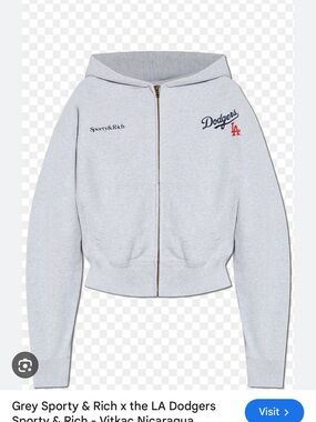 Im searching for this Sporty & Rich Light Grey Dodgers Zip Hoodie